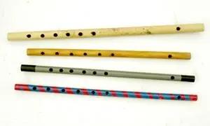 Flutes (suli owose) made from bamboo and PVC pipe